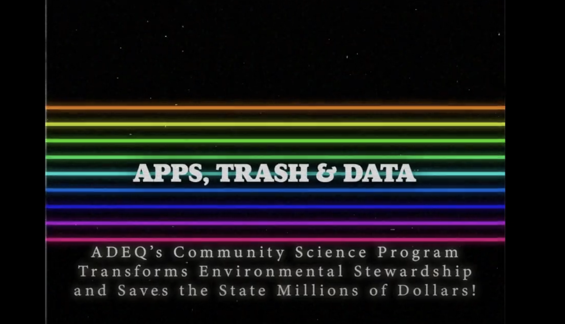 Apps, Trash, and Data with a text overlay that reads Apps, Trash, and Data. Also has play button to watch/listen to a video. 